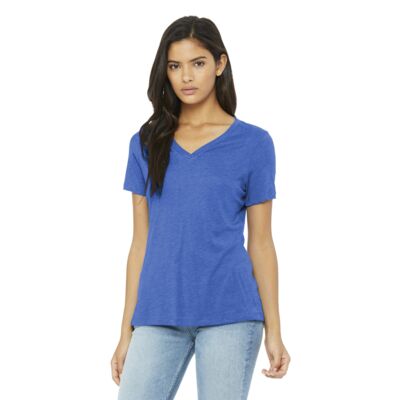 Women's Relaxed Triblend V Neck Tee Thumbnail