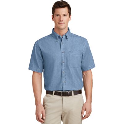 Short Sleeve Value Denim Shirt Thumbnail