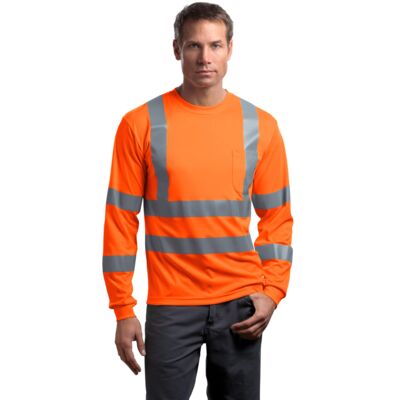 Ansi 107 Class 3 Long Sleeve Snag Resistant Reflective T Shirt Thumbnail