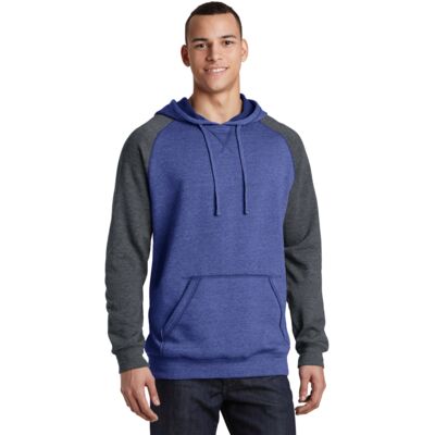 Young Mens Lightweight Fleece Raglan Hoodie Thumbnail