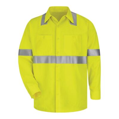 Men's High Visibility Long Sleeve Work Shirt Thumbnail