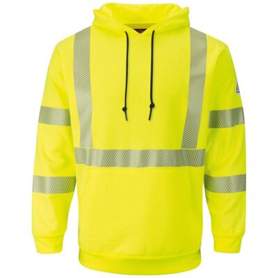 Men's Tall Hi-Visibility Hooded Sweatshirt Thumbnail