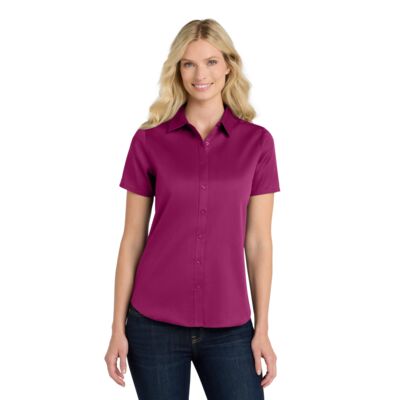 Women's Short Sleeve SuperPro React Twill Shirt Thumbnail