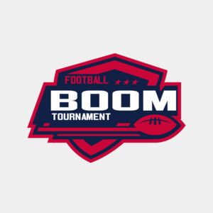 Boom Tournament Football logo template Thumbnail