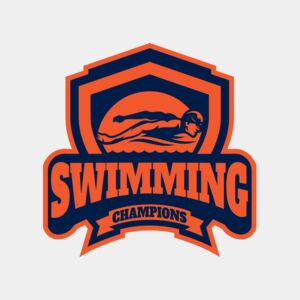 Swimming Champions logo template Thumbnail