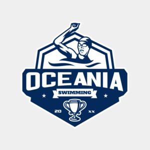 Oceania Swimming logo template Thumbnail