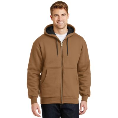 Heavyweight Full Zip Hooded Sweatshirt with Thermal Lining Thumbnail