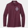 Women's Silk Touch Long Sleeve Polo Thumbnail